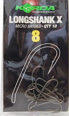 Korda Long Shank X Size 8, 10 st