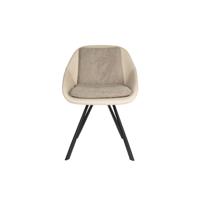 Dutchbone Eetkamerstoel 'Wakefield' kleur Ivory - thumbnail