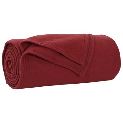 VidaXL Kleden 6 pcs bordeaux rood 170 x 130 cm fleece