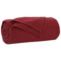 VidaXL Kleden 6 pcs bordeaux rood 170 x 130 cm fleece - thumbnail