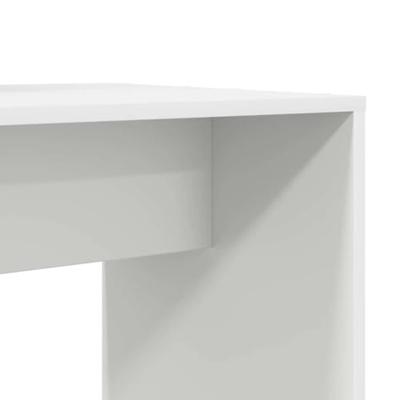 Bureau met plank Wit 138.5 x 55 x 143 cm Bewerkt hout
