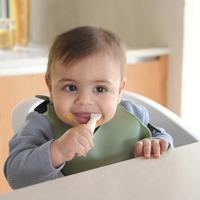 Set van 2 oefenlepels BEABA van beige - thumbnail