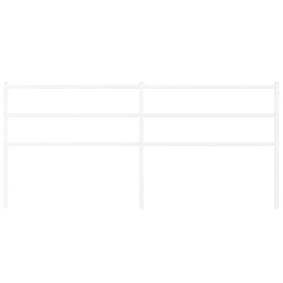 Hoofdbord 200 cm metaal wit Hoofdbord 200 cm metaal wit