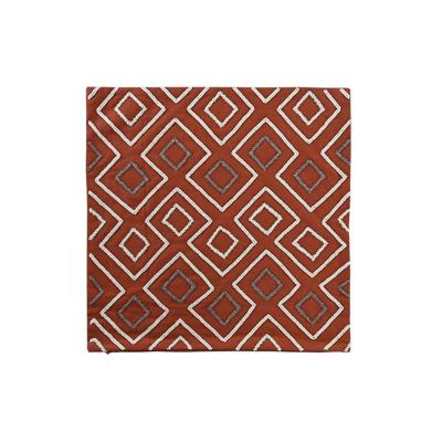 Kussenhoes DKD Home Decor Terra cotta Geometrisch 50 x 1 x 50 cm Kussenhoes DKD Home Decor Terra cotta Geometrisch 50 x 1 x 50 cm