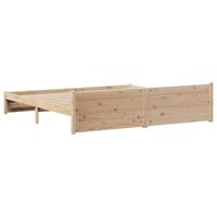Bedframe zonder matras massief grenenhout 200x200 cm - thumbnail