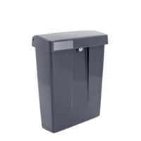 Kunststof brievenbus Summus grijs RAL7016 - thumbnail