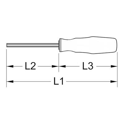 KS Tools 963.1069 Inbusschroevendraaier Afmeting, lengte: 190 mm