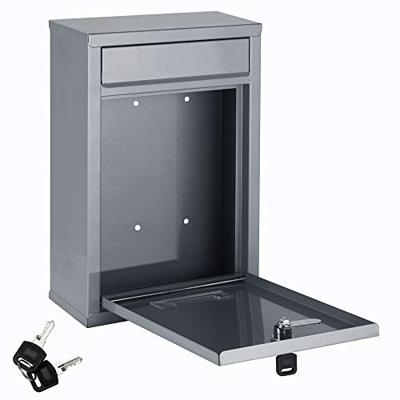 Brievenbus met 2 sleutels in Zilverkleurig