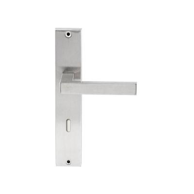 Hardbrass Deurkruk Phoenix op rechthoekig langschild sleutelgat 72mm - RVS Hardbrass Deurkruk Phoenix op rechthoekig langschild sleutelgat 72mm - RVS