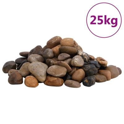 Kiezelstenen gepolijst 2-5 cm 25 kg meerkleurig Kiezelstenen gepolijst 2-5 cm 25 kg meerkleurig