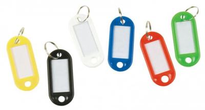 Q-CONNECT sleutelhanger, pak van 10 stuks, zwart