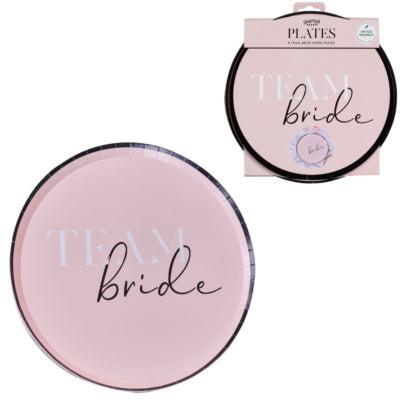 Ginger Ray wegwerp borden team bride 24 cm 8 stuks | 20 stuks