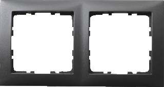 Berker S1 afdekraam 2-voudig antraciet mat 10103276