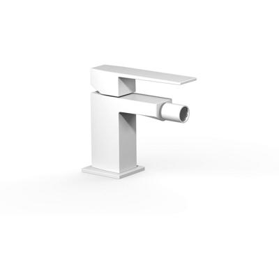Bidetkraan Tres Slim | Opbouw | Mengkraan | 1-hendel | Vierkant | Wit mat