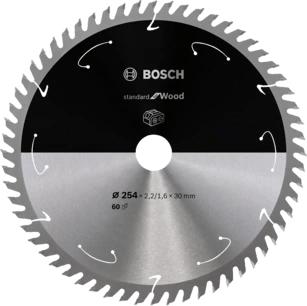 Bosch Accessories Bosch Power Tools 2608837736 Hardmetaal-cirkelzaagblad 254 x 30 mm Aantal tanden: 60 1 stuk(s) Bosch Accessories Bosch Power Tools 2608837736 Hardmetaal-cirkelzaagblad 254 x 30 mm Aantal tanden: 60 1 stuk(s)
