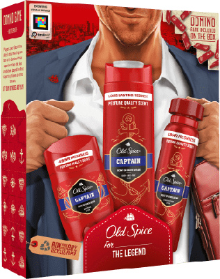 Old spice Old Spice Captain Geschenkset - Deo Stick 50ml + Deodorant 150ml + Douchegel 3in1 250ml