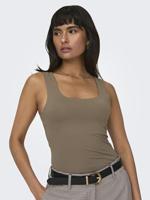 Only Onlea S/l 2-ways Fit Top Jrs Noos Tops En Singlets Walnut - thumbnail