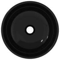 VidaXL Wasbak 35x12 cm gehard glas zwart - thumbnail