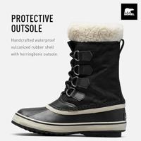 Sorel Winter Carnival Wp Dames Sneeuwlaars Black, Stone 8,5 - thumbnail