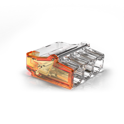 Conex lasklem 3 voudig oranje mini met verbeterde grip 0.5 tot 2.5mm² 24A 450V CH2003M