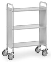 Fetra Hauptartikel 4870 Bureauwagen Staal Poedercoating Laadvermogen (max.): 150 kg Grijs-wit (RAL 7035) - thumbnail