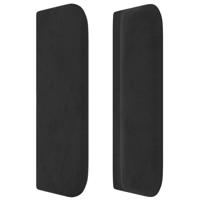 Boxspring met matras fluweel zwart 180x210 cm - thumbnail