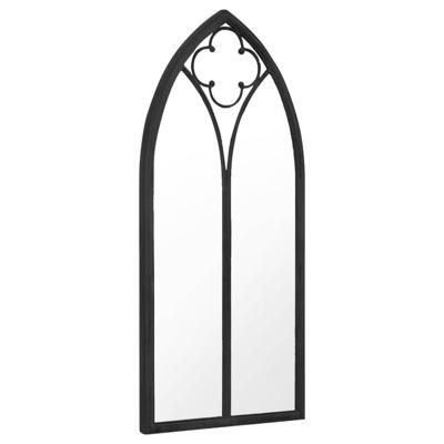 VidaXL Tuinspiegel 100x45 cm ijzer zwart VidaXL Tuinspiegel 100x45 cm ijzer zwart