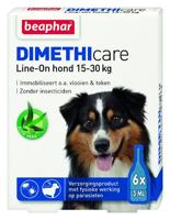 Beaphar Dimethicare Line-On (15 tot 30 kg) hond 3 x 6 pipetten - thumbnail