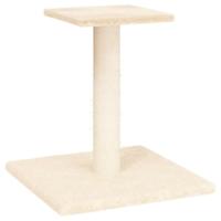 vidaXL Krabpaal met platform 38 cm crèmekleurig, kattentoren, kattenboom, kattenkrabtoren, kattenkrabpaal, kattenspeelmeubel, kattenklimmeubel - thumbnail
