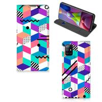 Samsung Galaxy M51 Stand Case Blokken Kleurrijk - thumbnail