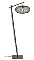 GOOD&MOJO Vloerlamp 'Cango' Bamboe, 150cm, kleur Zwart - thumbnail