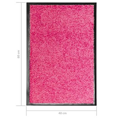 VidaXL Deurmat wasbaar 40x60 cm roze - thumbnail