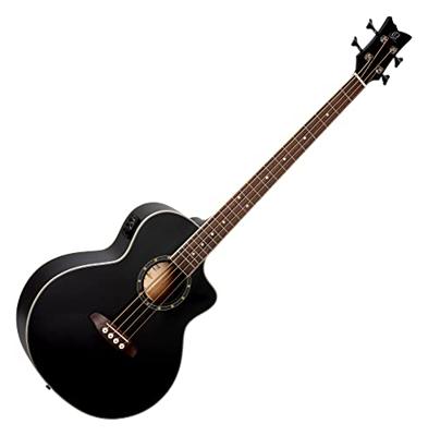 Ortega D7CE-SBK-4 Deep Series 7 Medium Scale Bass Satin Black elektrisch-akoestische bas met cutaway Ortega D7CE-SBK-4 Deep Series 7 Medium Scale Bass Satin Black elektrisch-akoestische bas met cutaway