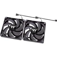 Thermaltake CL-F147-PL12BL-A PC-ventilator Zwart (b x h x d) 120 x 120 x 25 mm - thumbnail