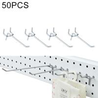 50 stuks supermarkt kleding Shop Pegboard Slat Wall haak plank gat plaat gat Pitch: 2 5 cm lengte: 10 cm draaddiameter: 3.3 mm - thumbnail