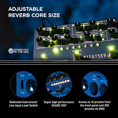 Strymon NightSky - Time-Warped Reverberator reverb effectpedaal