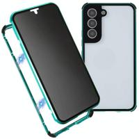 For Samsung Galaxy S22 5G Anti-peeping Magnetic Double-sided Tempered Glass Phone Case(Green) - thumbnail