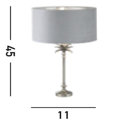 Searchlight TafellampPalm goud met grijze kap - EU81210GY