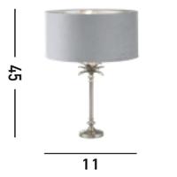 Searchlight TafellampPalm goud met grijze kap - EU81210GY - thumbnail