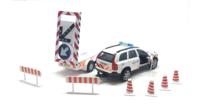 Kids GLOBE die-cast politie volvo xc90 met pijlwagen nl - thumbnail