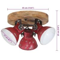 Plafondlamp 25 W E27 35x35x25 cm verweerd rood - thumbnail