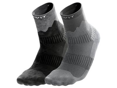CRIVIT 2 Paar sportsokken (Zwart/grijs, 37/38)