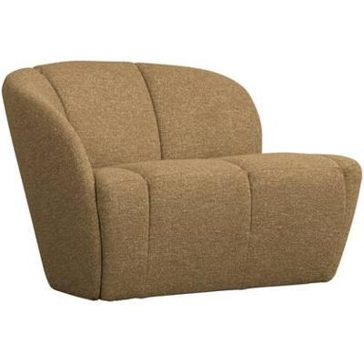 Woood Mojo 2-zits bankje arm links bouclé Geel/Bruin Melange