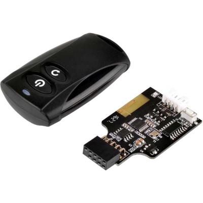 Silverstone ES02-USB RF Draadloos Drukknopen Zwart afstandsbediening