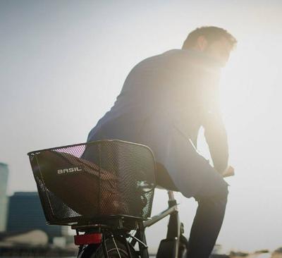 Basil icon s - fietsmand - achterop - zwart