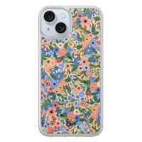 iPhone 15 hybride hoesje - Blue gardens - thumbnail
