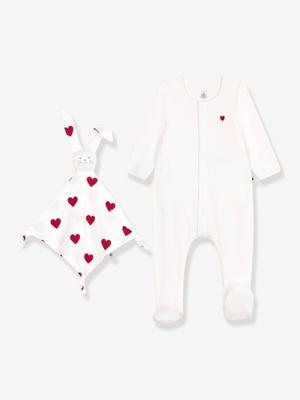 Babypakje cadeau set in fluweel / velours PETIT BATEAU