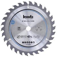 kwb 586557 Hardmetaal-cirkelzaagblad 190 x 16 mm 1 stuk(s) - thumbnail