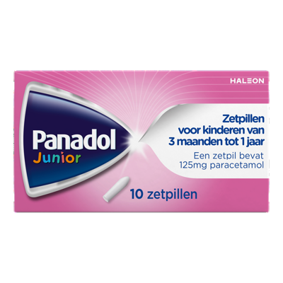 Panadol Junior Zetpillen 125mg 3 Maanden - 1Jaar