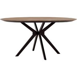 DTP Home Ronde Eettafel 'Metropole' Teakhout, 160cm